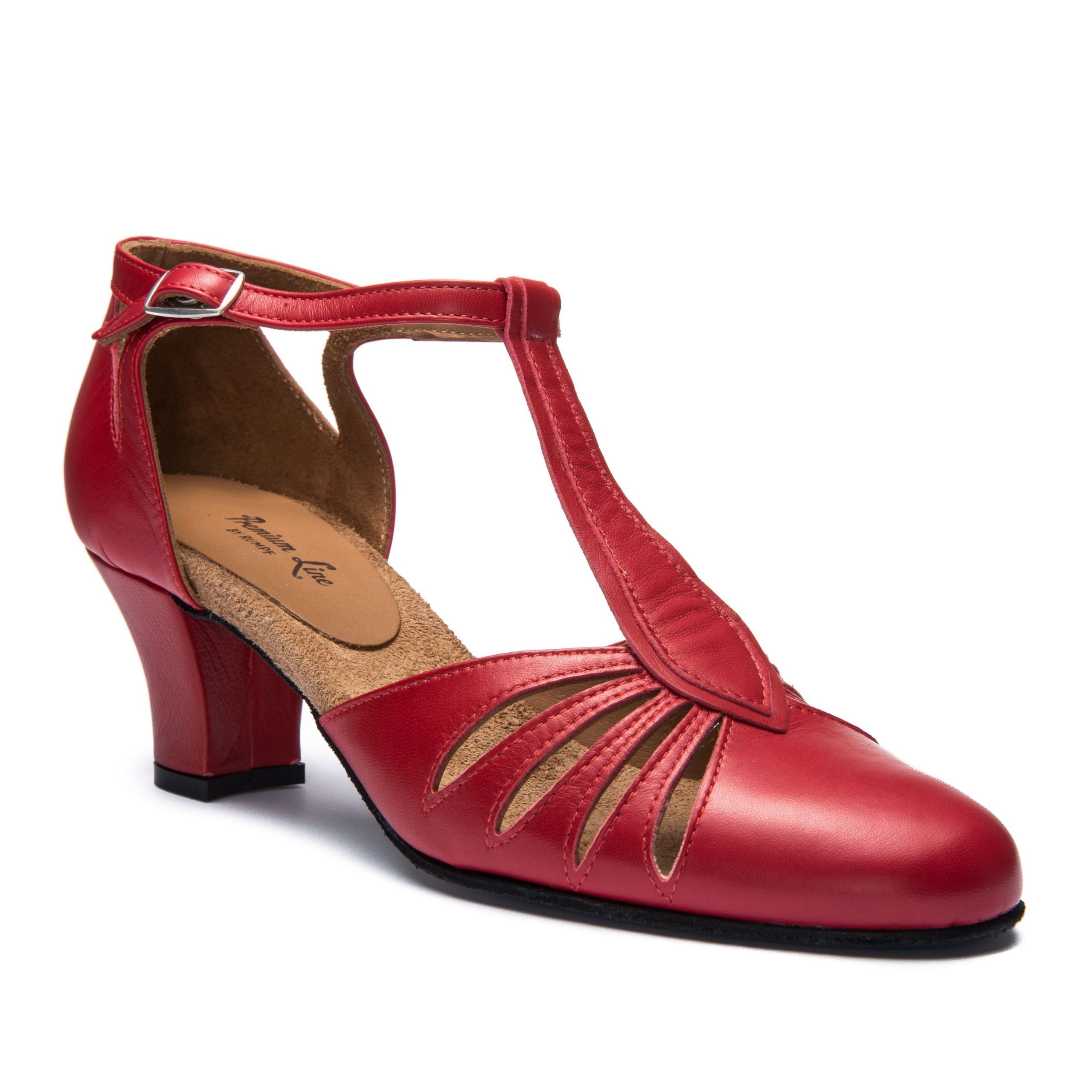 Chaussures Danses Latines Rumpf Gigi Rouge – Balletto Dance Shop