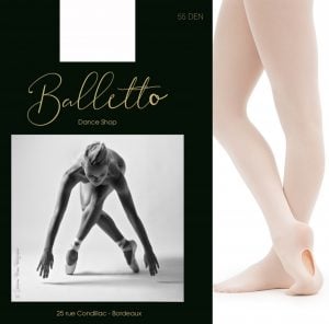 Collants de danse classique avec pieds Fille - Rose pour les clubs et  collectivités