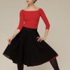 Jupe Réversible Zidans Rouge & Noir – Image 3