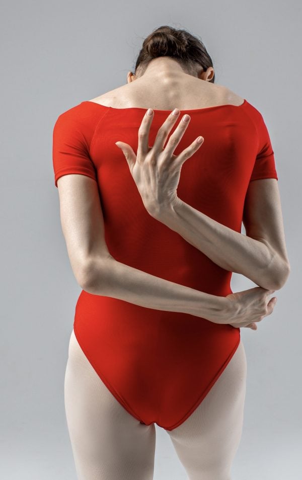 Justaucorps Manches Courtes Zidans Rouge – Image 4