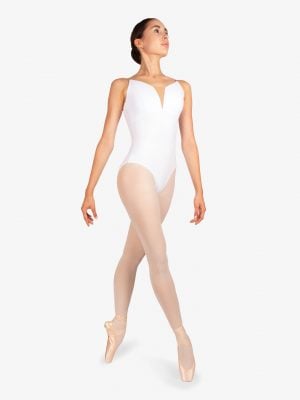 Oyolan Femme Justaucorps Danse Classique Ballet sans Manches Dos Nu  Combinaison Gymnastique Dancewear S-XL Type B Bleu foncé S : : Mode