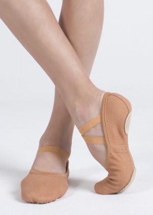 Chaussons de danse adulte DEMI POINTE BI SEMELLE STRETCH ENERGETICS