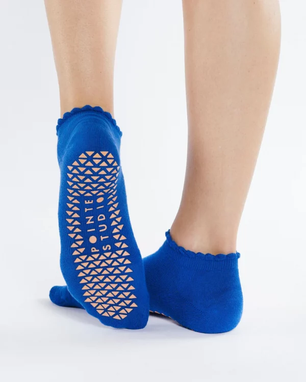 Chaussettes Pilates-Gyrotonic Smiley Blue – Image 2
