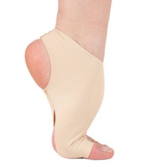 Demi-pointes danse classique bi-semelles en toile stretch blanches