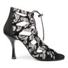 Chaussures de Cabaret PortDance Serpent Blanc Noir