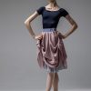 Jupe Réversible Zidans Vieux Rose & Gris