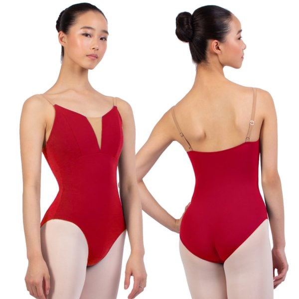 Justaucorps Vaganova Charlotte Rouge