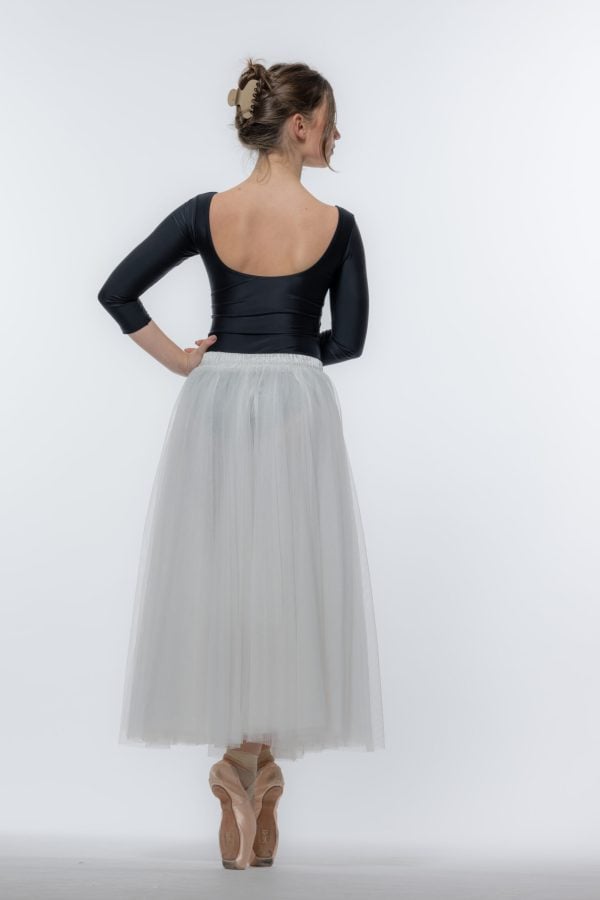 Jupon Tulle Long Artiligne Colombe – Image 3