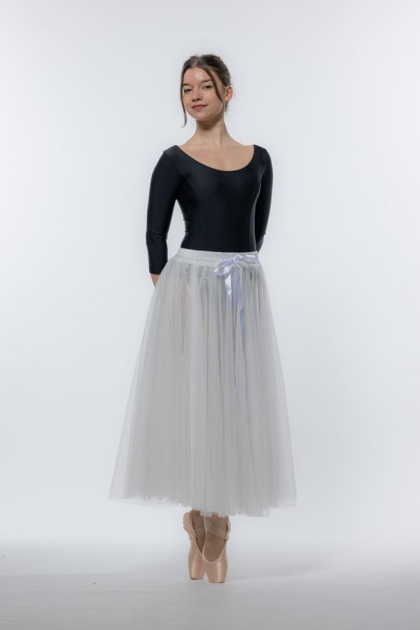 Jupon Tulle Long Artiligne Colombe – Image 4