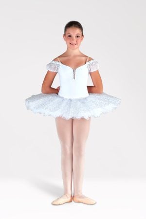 Tutu plateau blanc et argenté Harmony