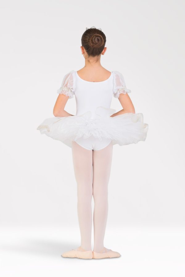 Tutu de danse blanc pailleté