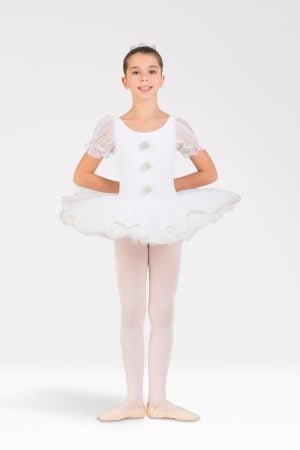 Tutu plateau blanc et argenté