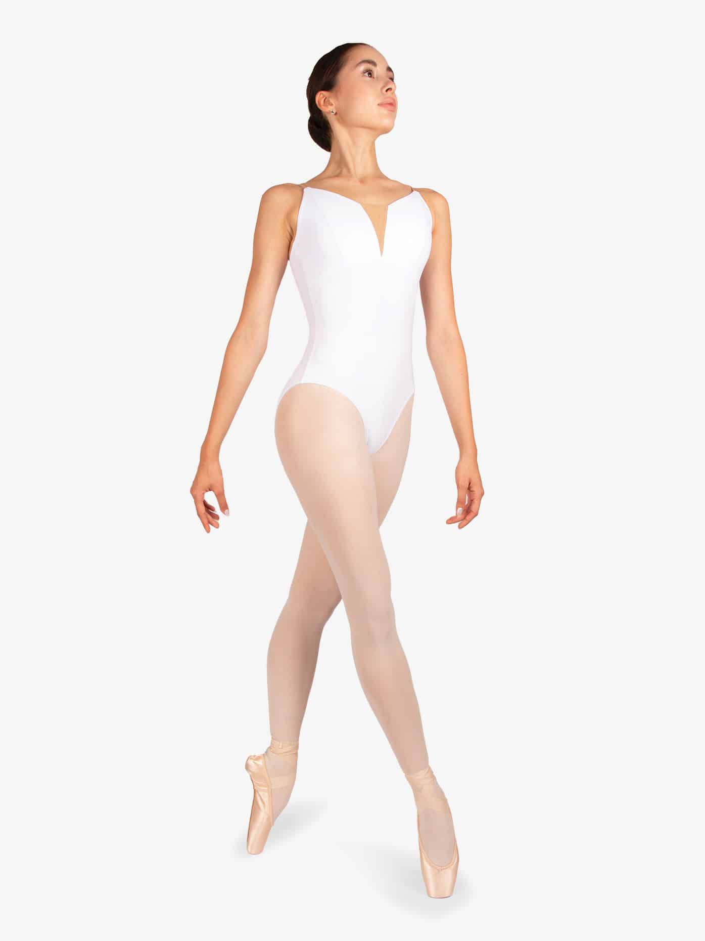 Justaucorps Vaganova Charlotte White