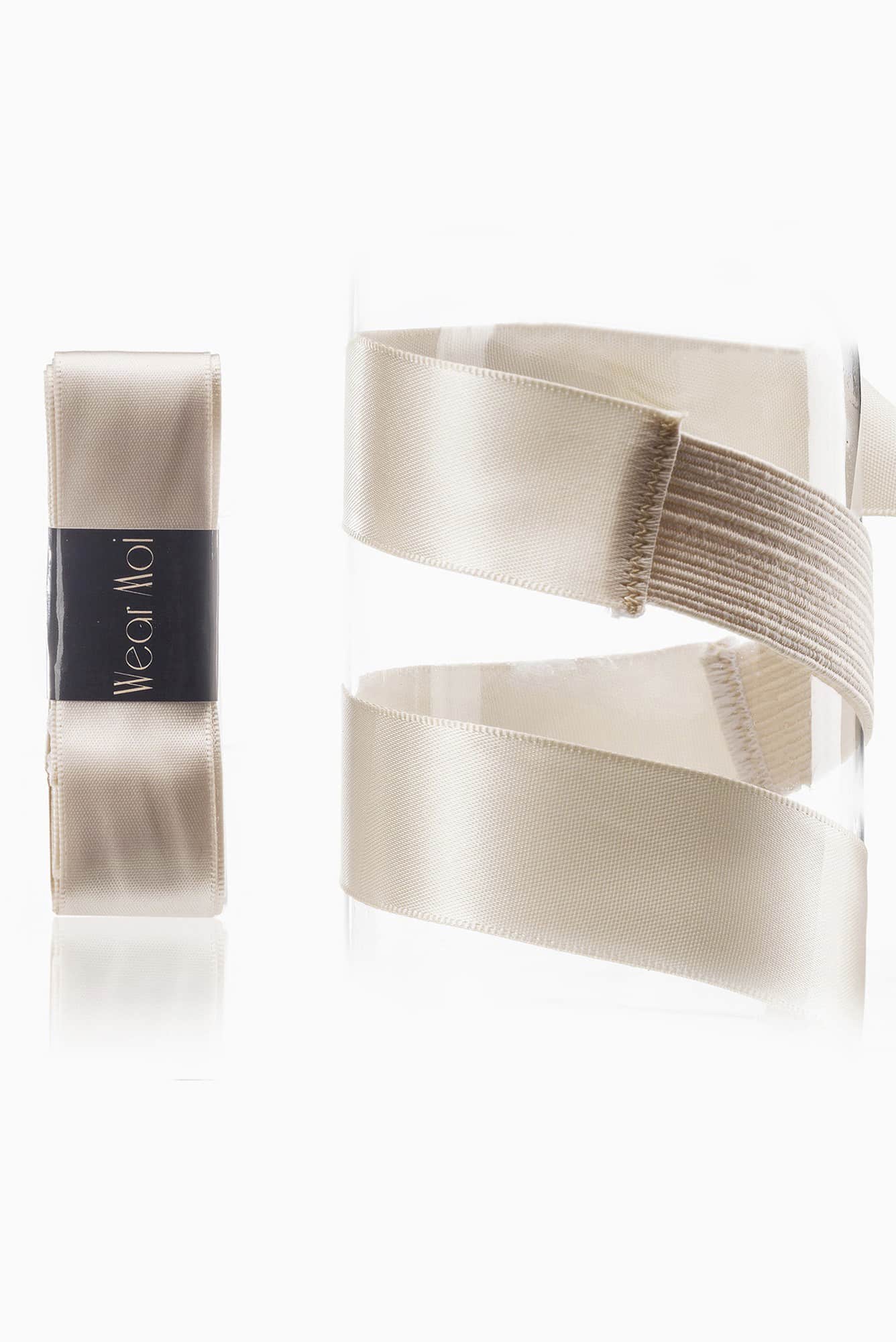Satin ribbon with Stretch Wear Moi insert (Div61)