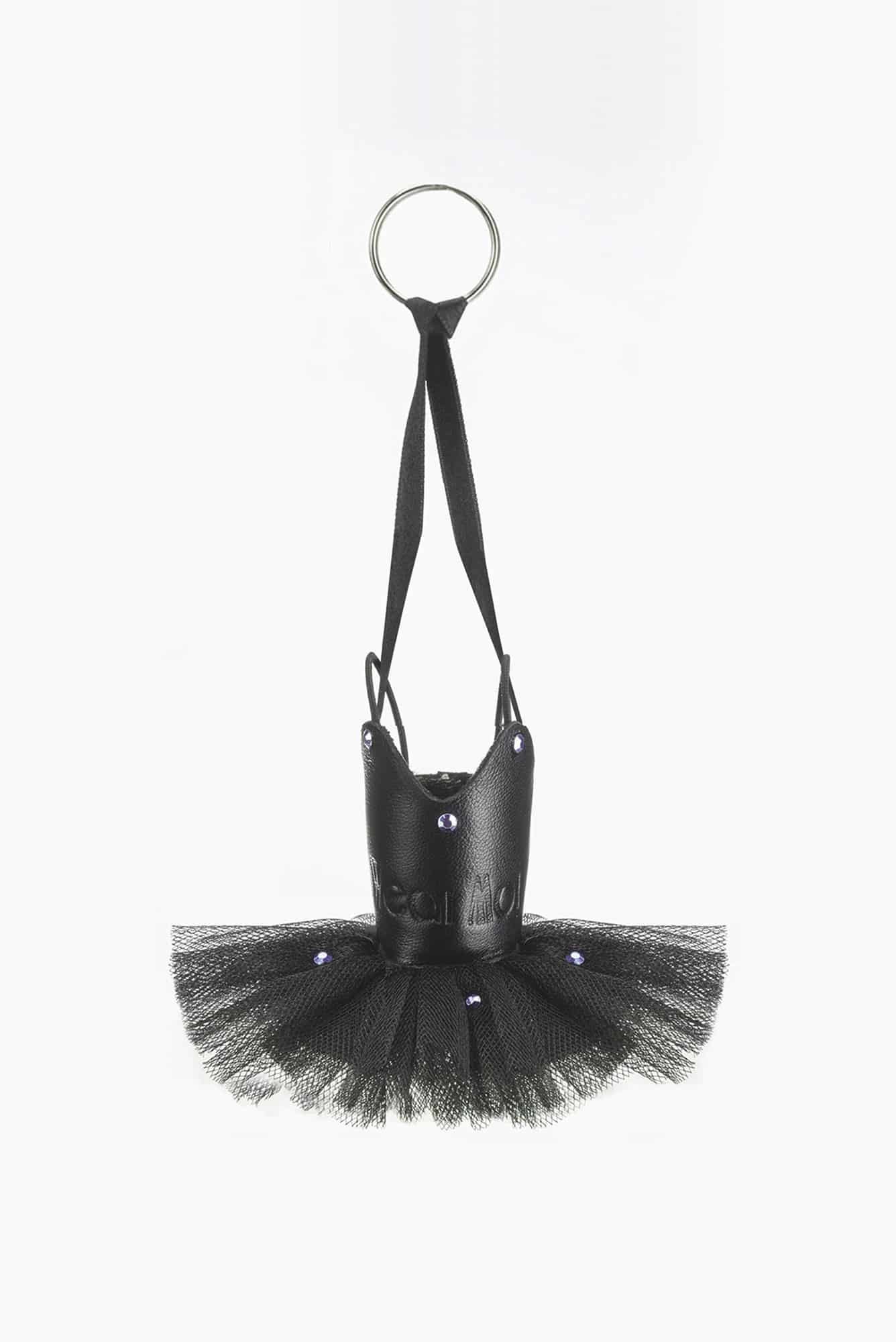 Tutu Tulle & Leather Keyring Wear Moi