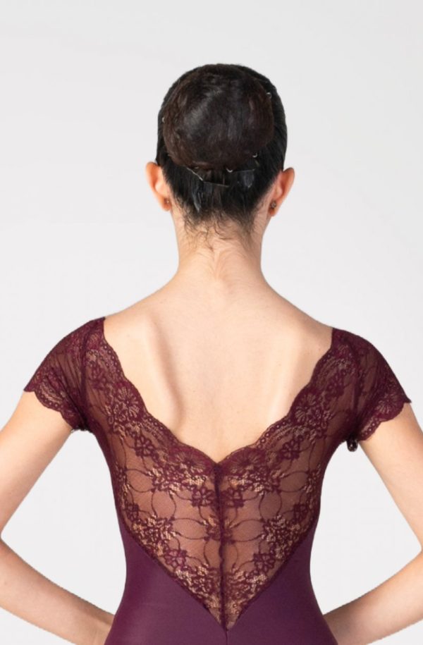 Justaucorps haute couture prune Harmony Danza