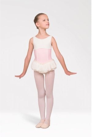 Tunique de danse pour fillette Pastel