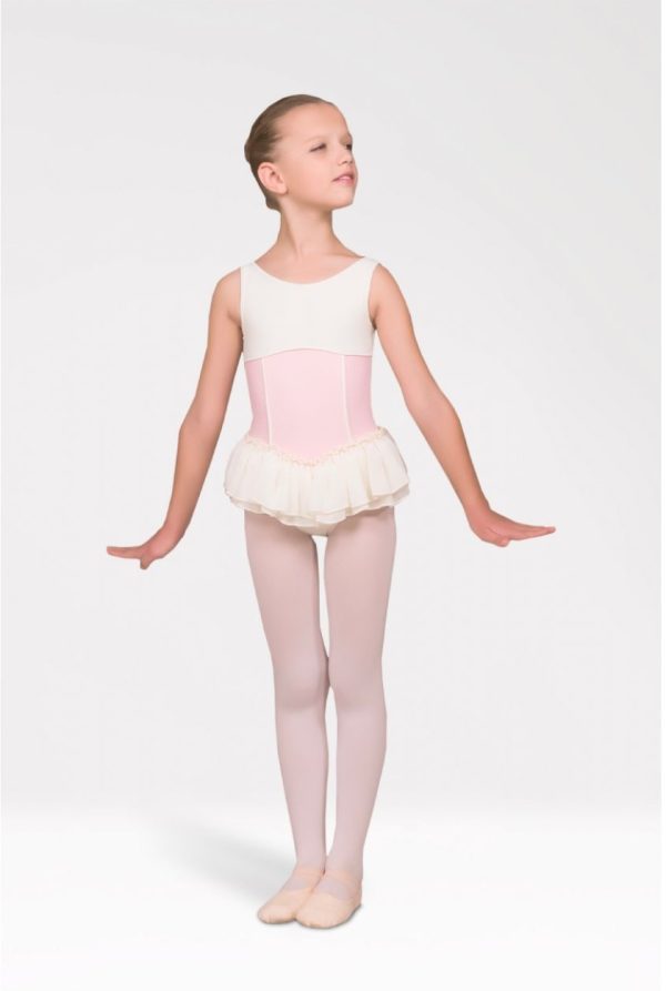 Tunique de danse pour fillette Pastel