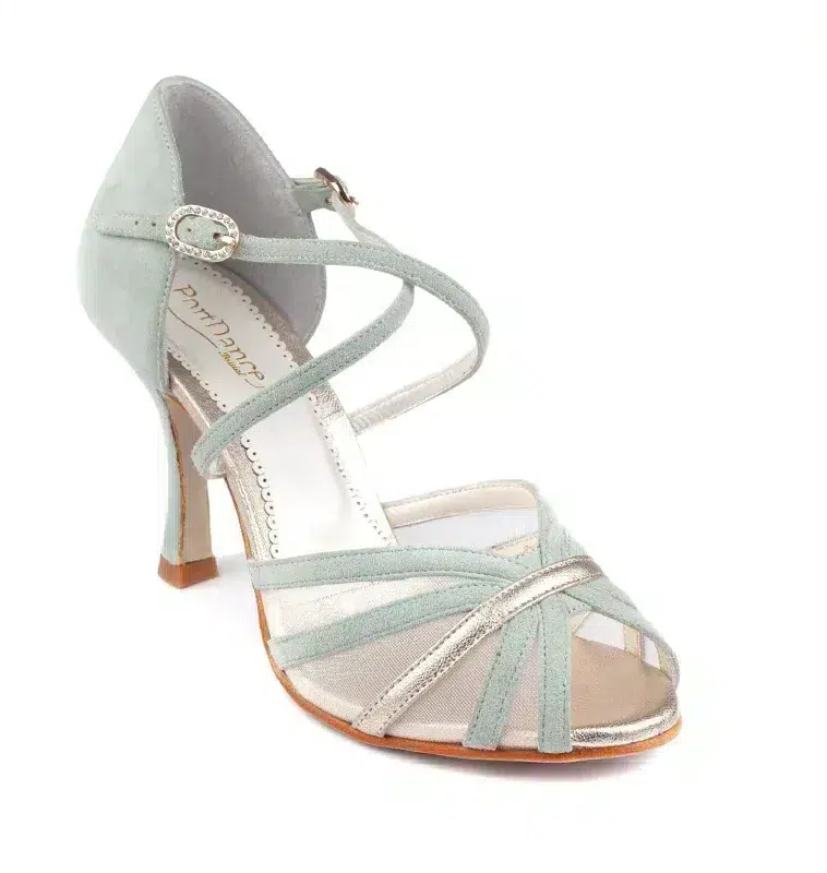 Chaussures de danses latines bleu ciel